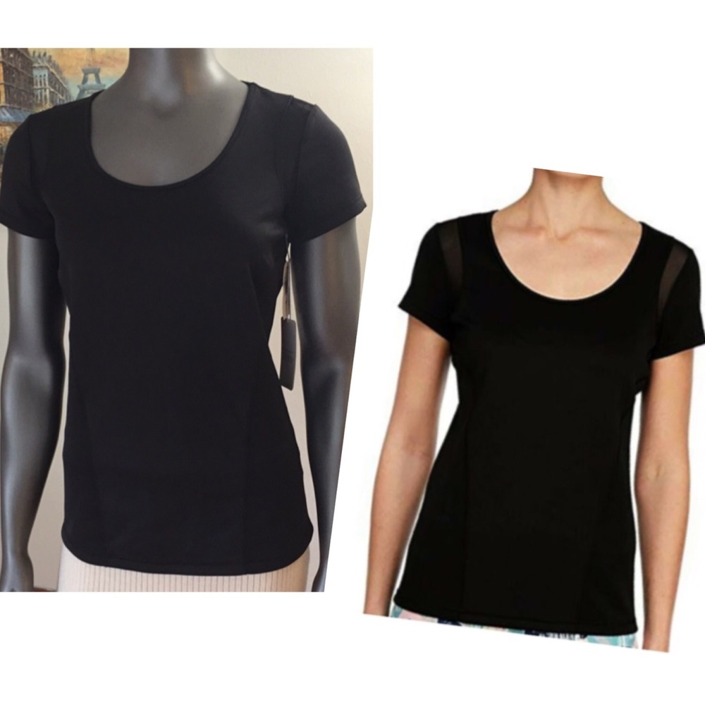 NWT - NYDJ CITY SPORT Top w/Mesh Detail